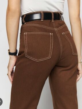 Brown Reformation Jeans